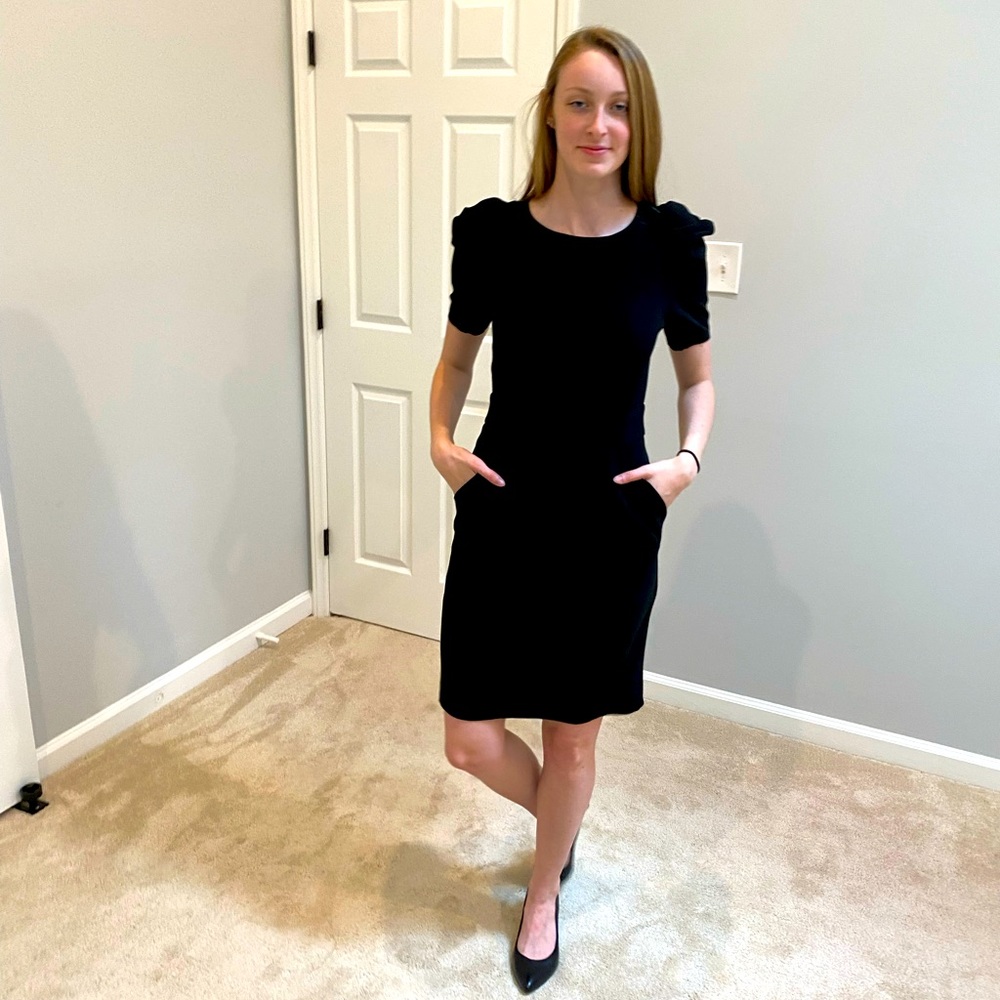 Black knee length dress size 4